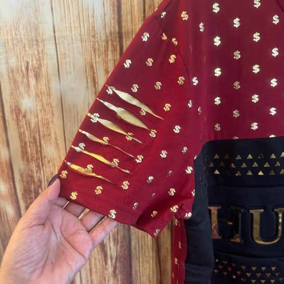 Phat Farm Men’s Short Sleeve Hustle Foil Print with Dollar Signs T-Shirt Size L - Picture 7 of 11